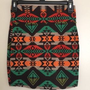 Geo print skirt